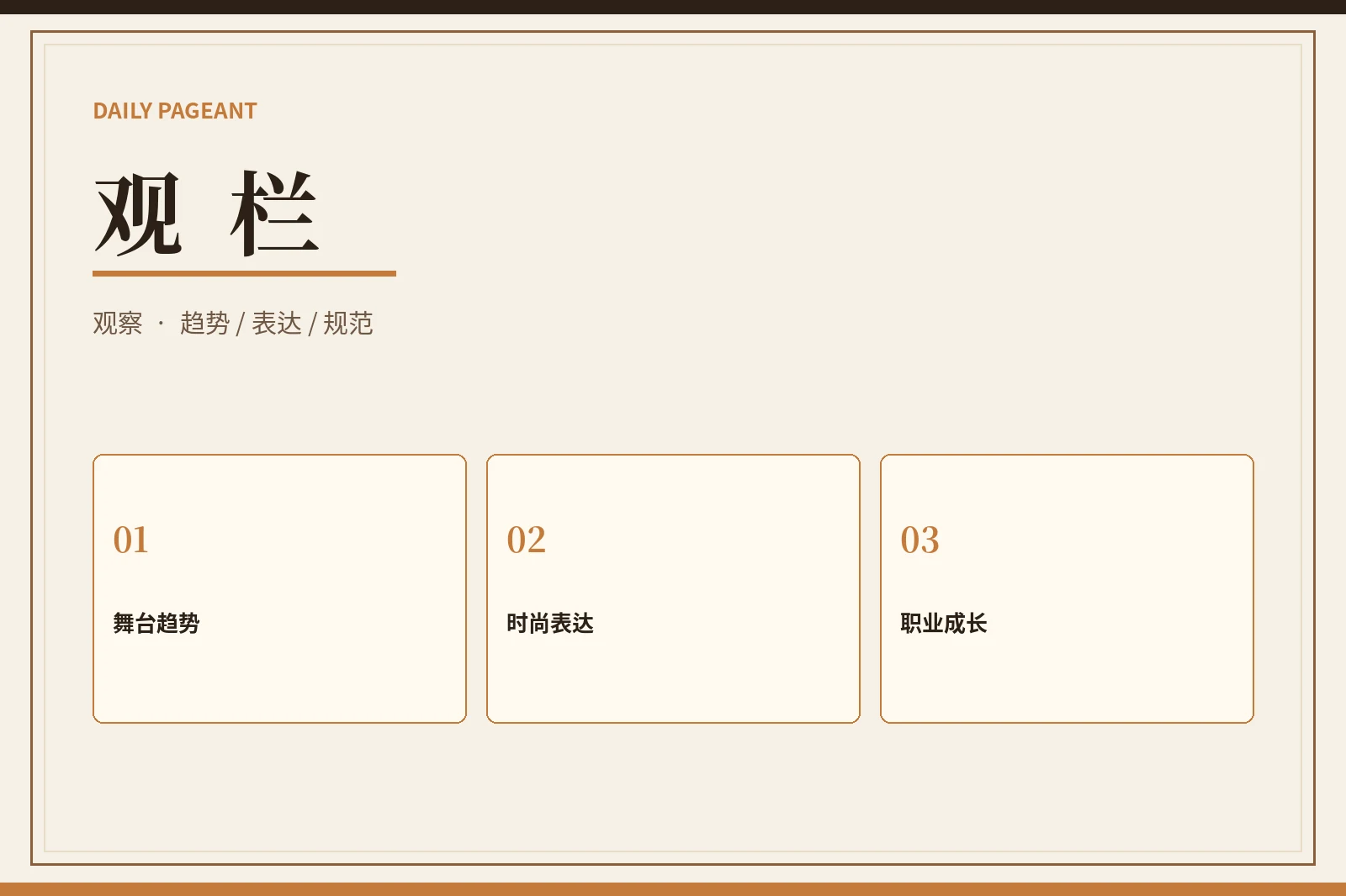 行业观察栏目图